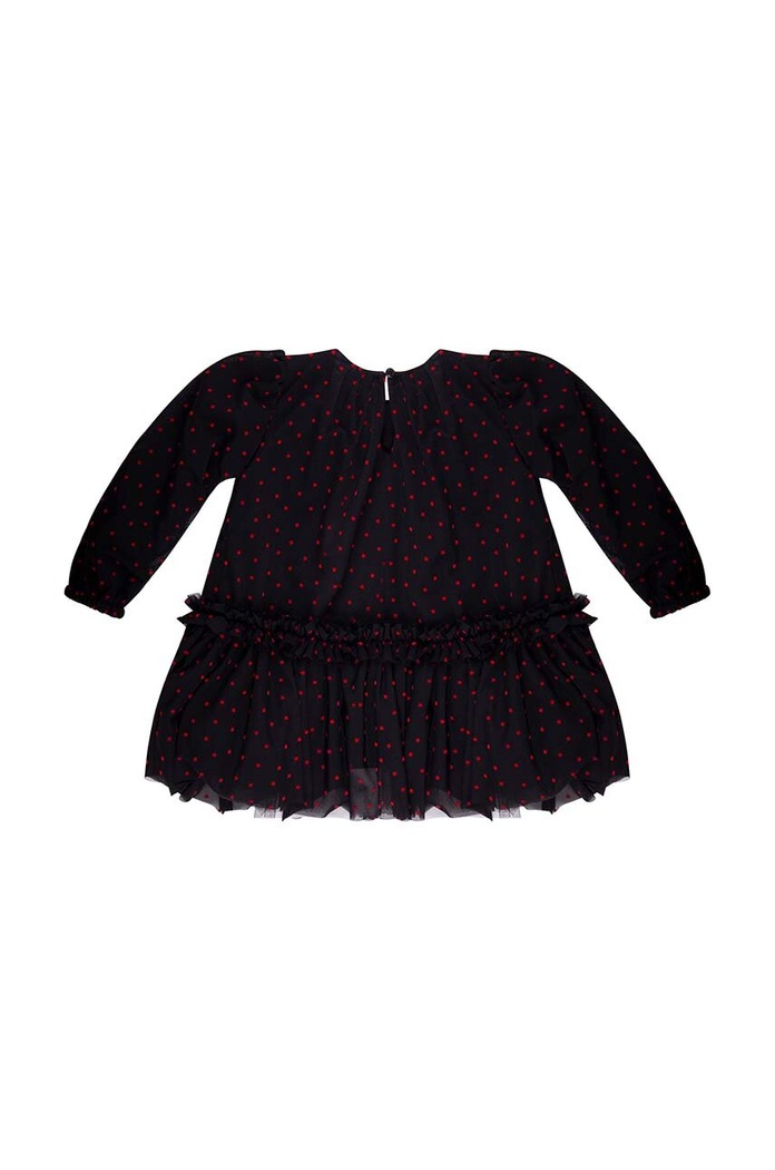 Παιδικό φόρεμα Pinko Up F3PIBGDR157 μαύρο AW23