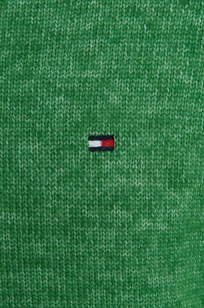 Tommy Hilfiger gyerek gyapjúkeverékből készült pulóver zöld KB0KB08304.128.176.9BYX