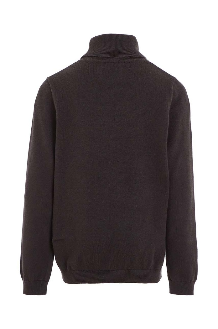 Dečki Otroški bombažen pulover Calvin Klein Jeans IB0IB01331.9BYX črna