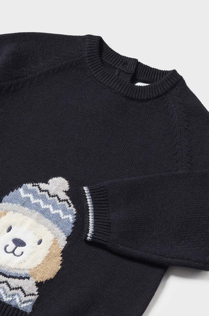 CHLAPEC Kojenecký svetr Mayoral 2316.3A.Baby.9BYX námořnická modř