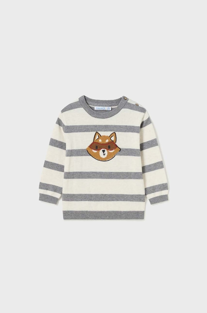 Mayoral sweter niemowlęcy z domieszką wełny szary 2327.3G.Baby.9BYX
