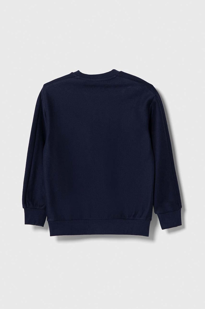 United Colors of Benetton bluza bawełniana dziecięca 3ITZC10E3.G.SEASONAL granatowy AW23