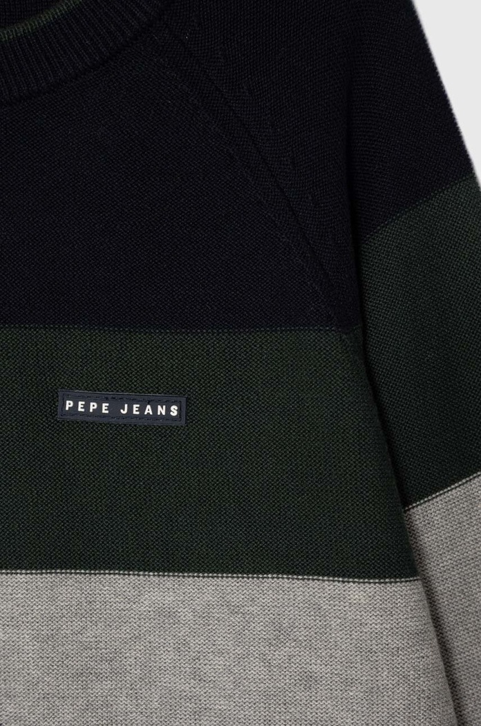 CHLAPEC Dětský bavlněný svetr Pepe Jeans PB701203 šedá