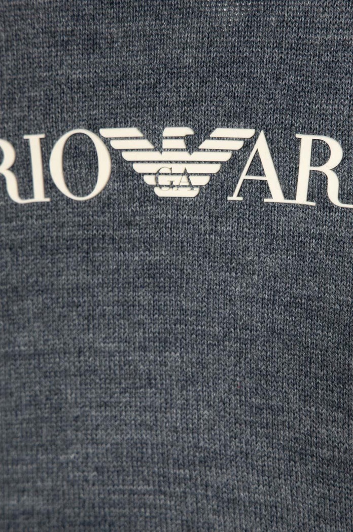 CHLAPEC Dětský vlněný svetr Emporio Armani 6R4M62.4MHGZ námořnická modř