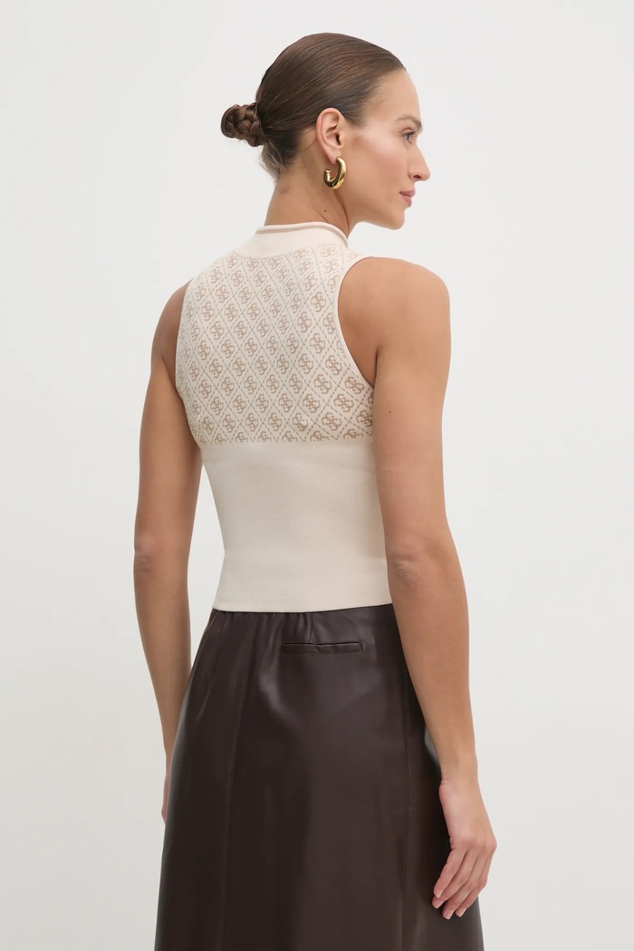 Ρούχα Top Guess W3YR26.Z37K0 μπεζ
