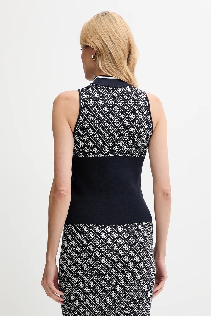 Îmbrăcăminte Guess top W3YR26.Z37K0 bleumarin