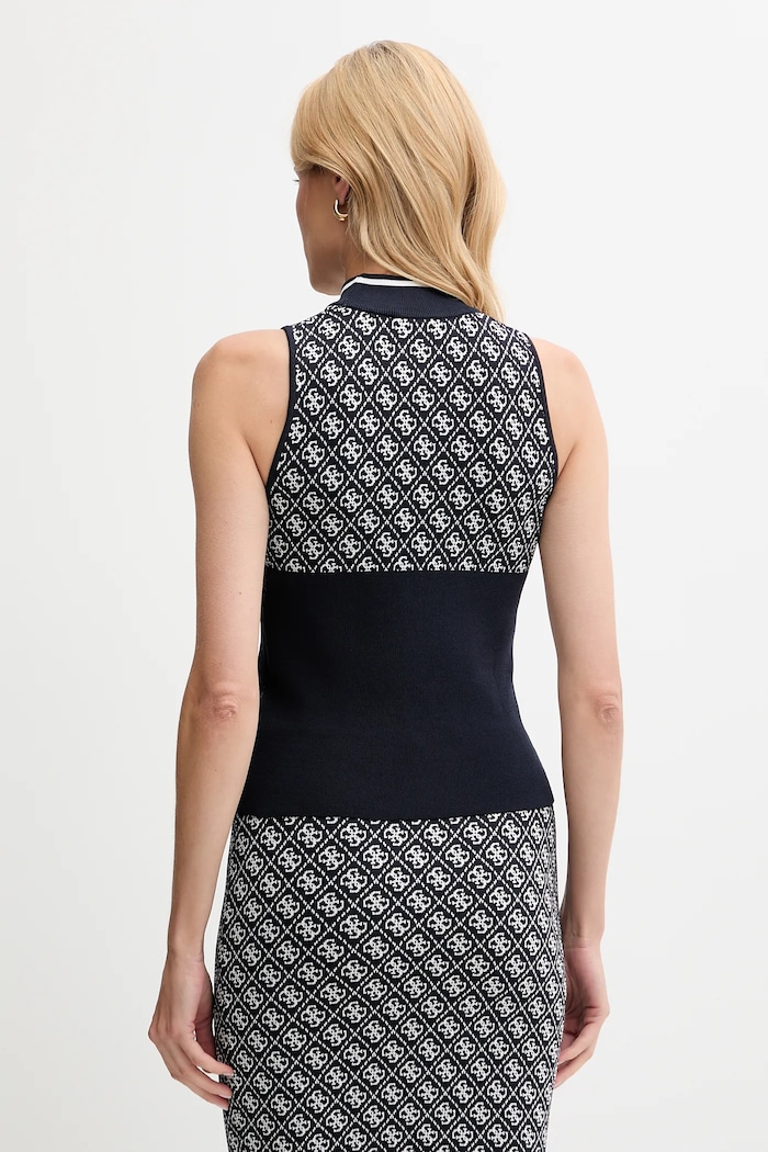 Îmbrăcăminte Guess top W3YR26.Z37K0 bleumarin