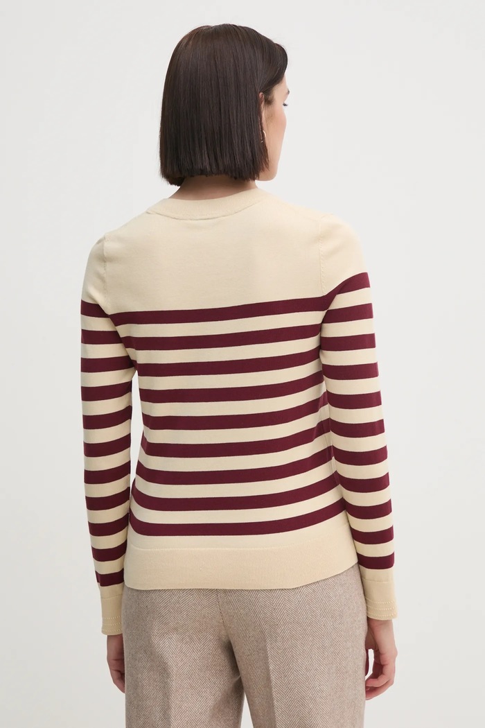 Oblečení Tommy Hilfiger svetr dámský s bavlnou WW0WW40098 béžová
