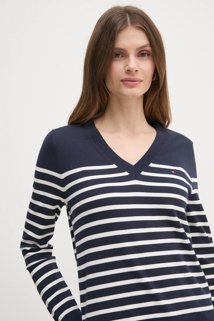 Svetr Tommy Hilfiger námořnická modř WW0WW40098