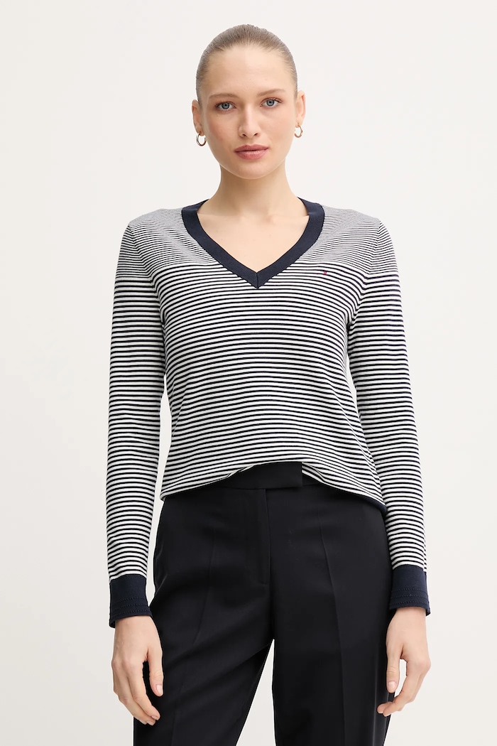Pulover Tommy Hilfiger mornarsko plava WW0WW40098