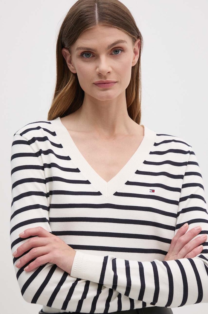 Tommy Hilfiger pulover subtiri bleumarin WW0WW40098