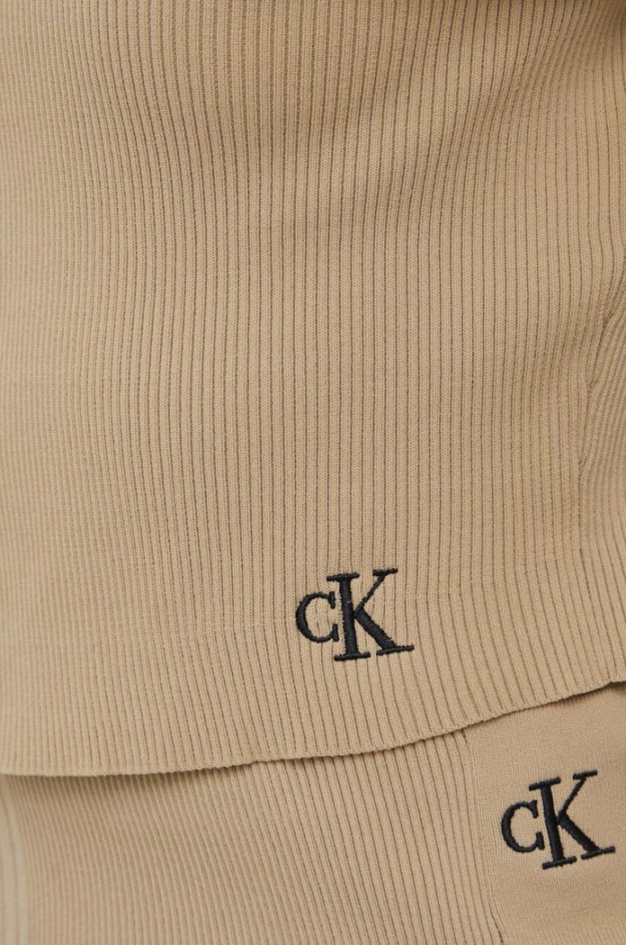 Calvin Klein Jeans kardigán J20J221349 bézs