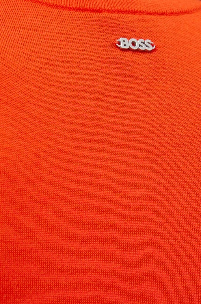 BOSS sweter wełniany 50492857 pomarańczowy