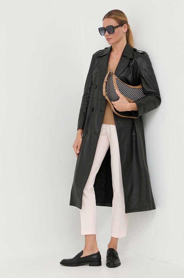 Sveter s prímesou vlny BOSS 50493904 béžová AW23