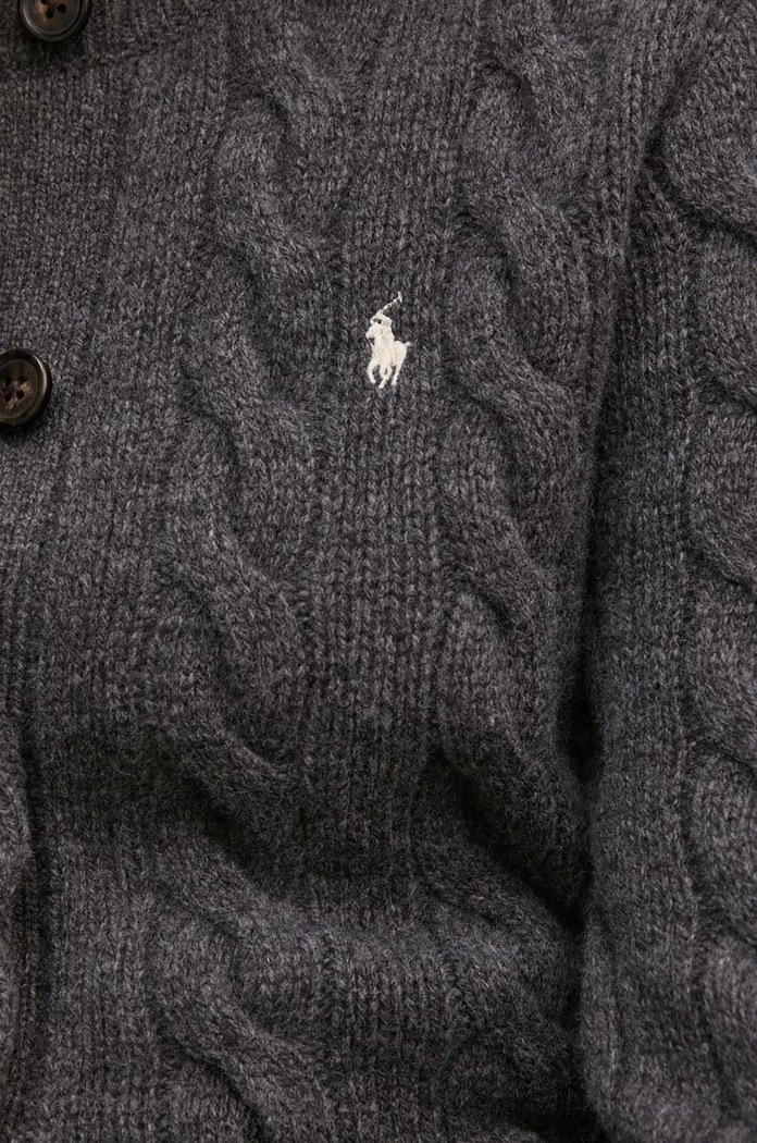 Вълнена жилетка Polo Ralph Lauren 211910443 сив