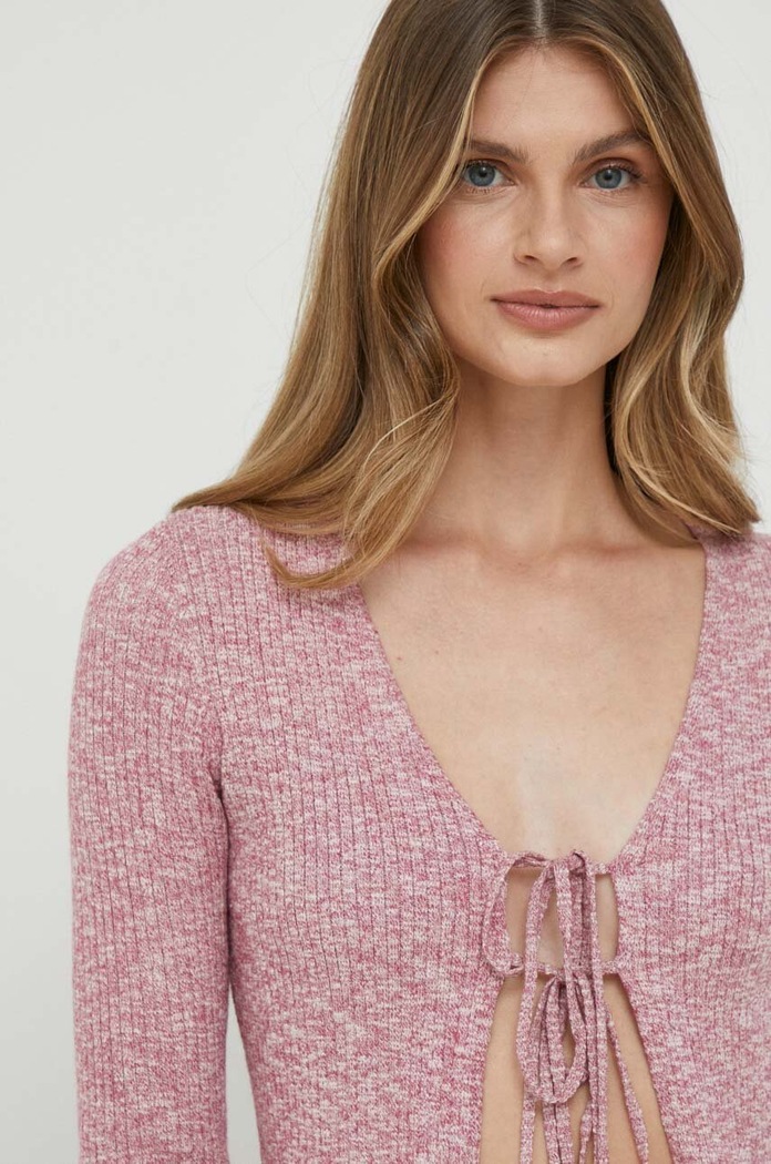 Pepe Jeans kardigán Danica rózsaszín PL702012.278