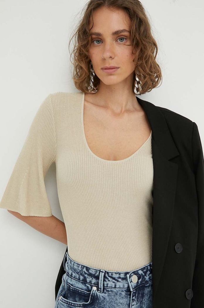 By Malene Birger pulover bej Q71805007