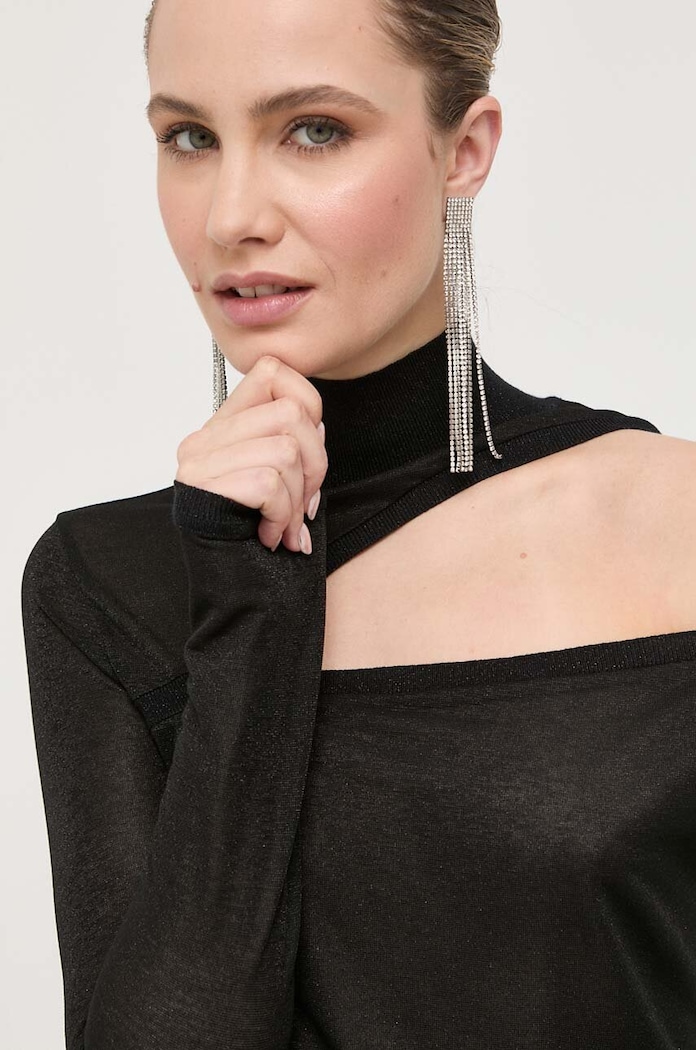 Patrizia Pepe sweter czarny 8K0157.K128