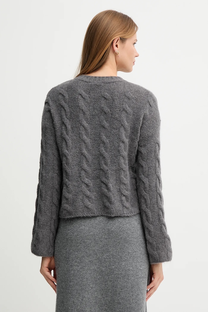 Odzież Sisley sweter z domieszką wełny 123WM103R.60W szary
