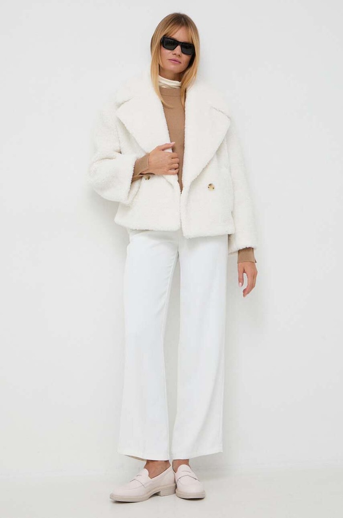 Pulover od kašmira BOSS x FTC 50493845 bež AW23