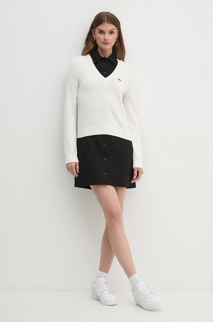 Lacoste Pulover de bumbac AF3324 bej AW24