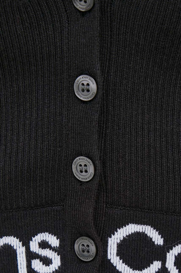 Calvin Klein Jeans kardigan J20J221961 czarny