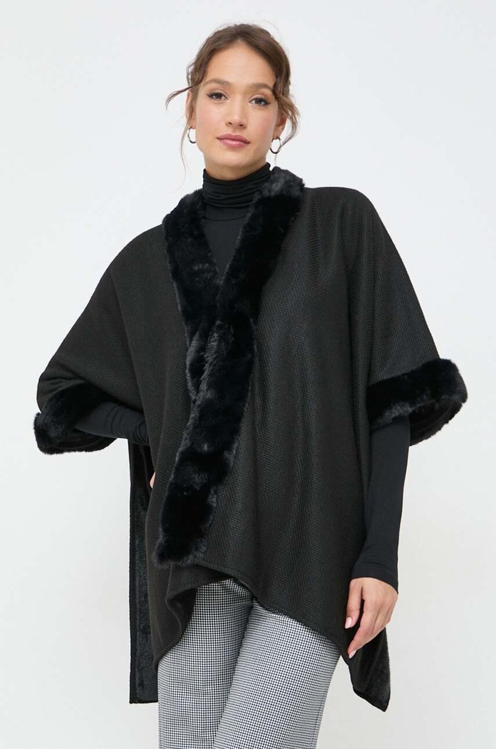 Morgan poncho pozostałe czarny 5CAPOU.NOIR