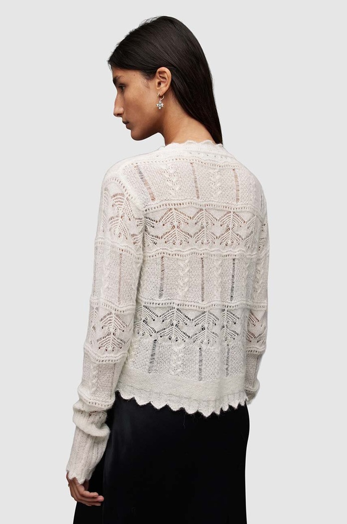 Ruházat AllSaints kardigán VANESSA CARDIGAN WK034V fehér