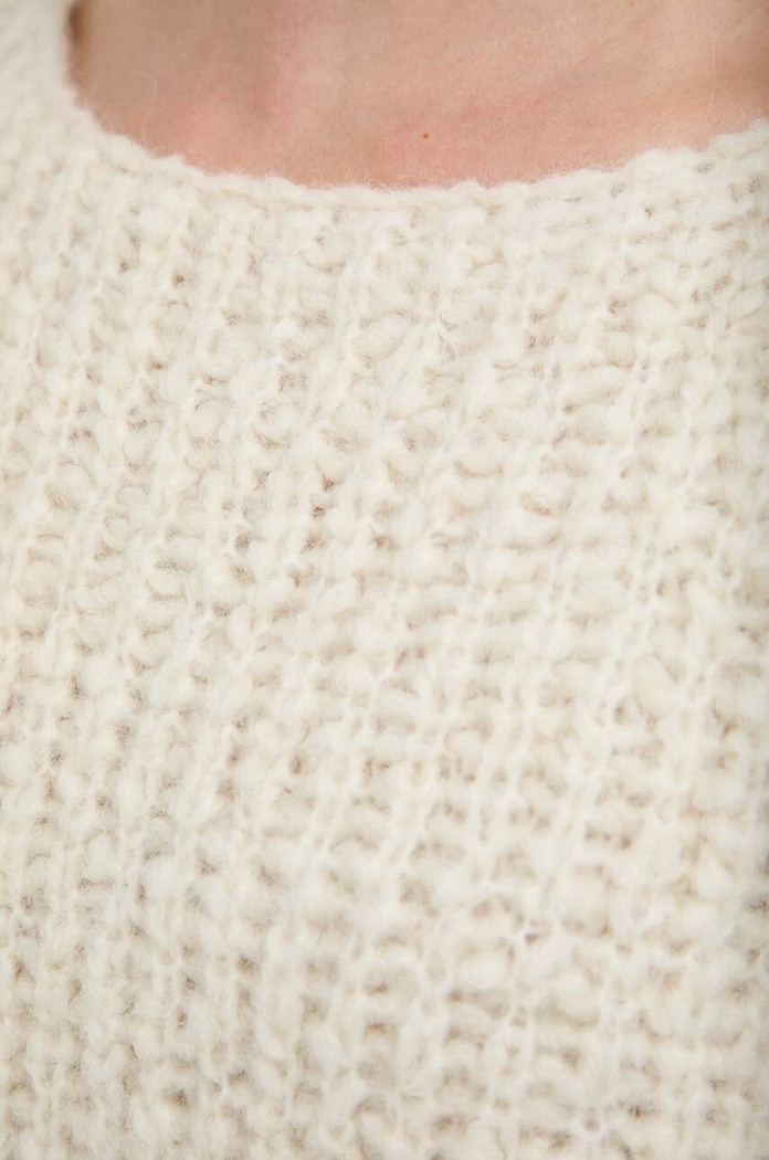 Lovechild sweter wełniany 8523463 beżowy