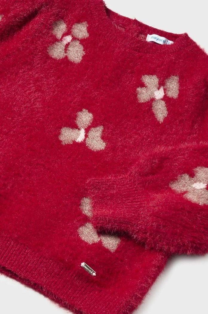Dziewczynka Mayoral sweter niemowlęcy 2310.4D.Baby.9BYX czerwony