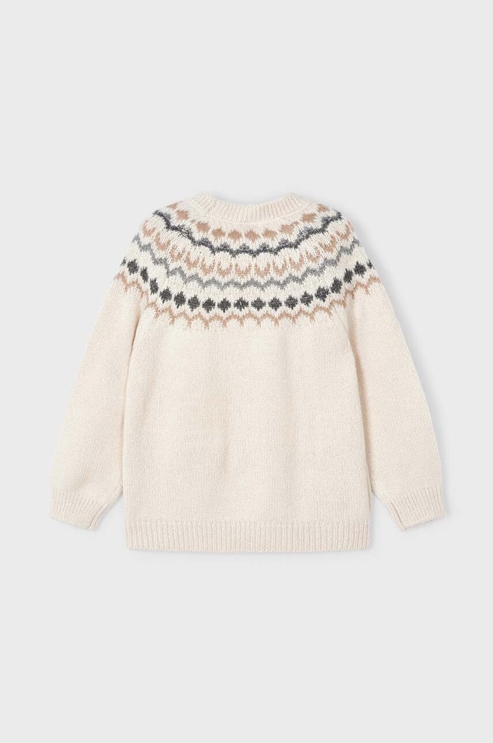 Dziewczynka Mayoral sweter dziecięcy 4307.6G.Mini.9BYX beżowy