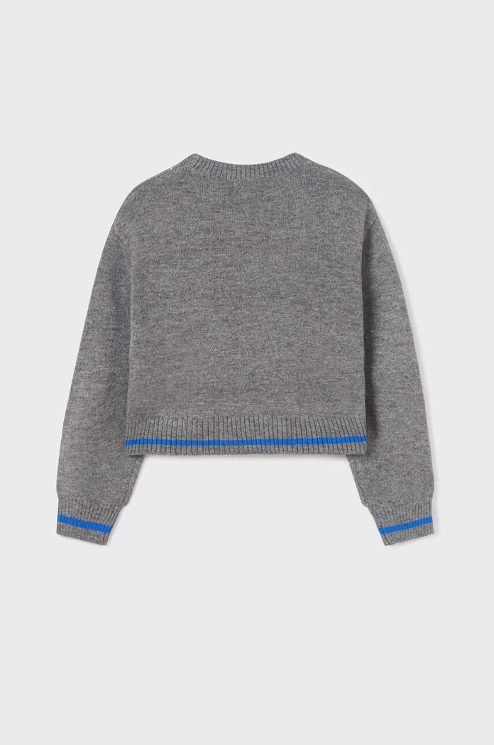 Dziewczynka Mayoral sweter dziecięcy 7309.8G.Junior.9BYX szary