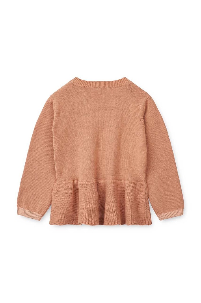 Pamučni pulover za bebe Liewood LW17941 narančasta AW23