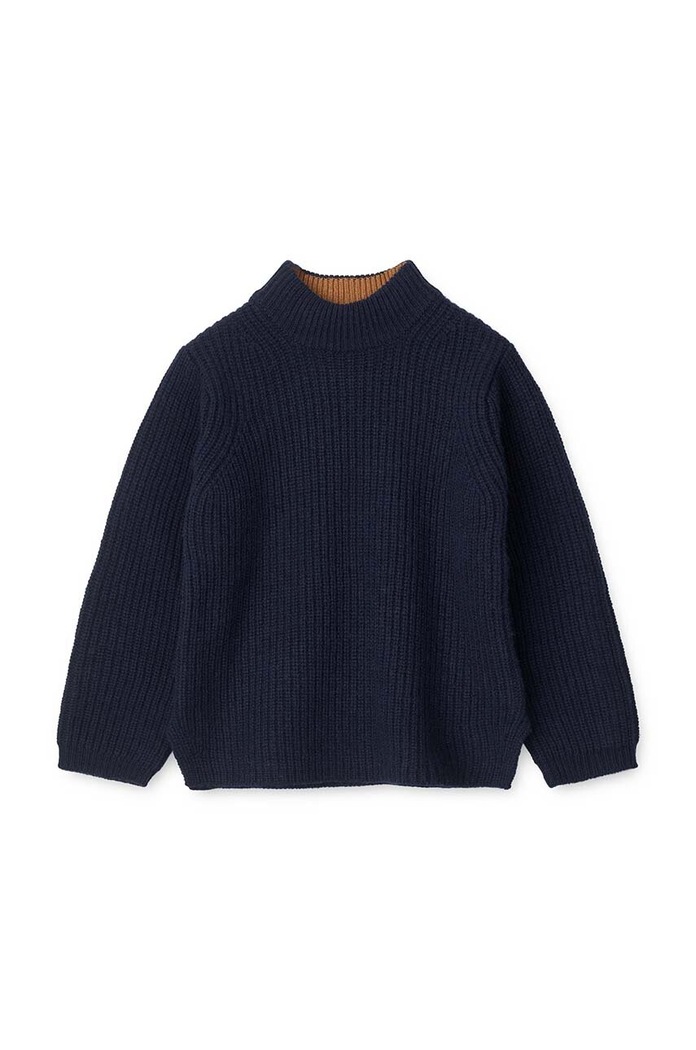 Παιδικό μάλλινο πουλόβερ Liewood LW17942 σκούρο μπλε AW24