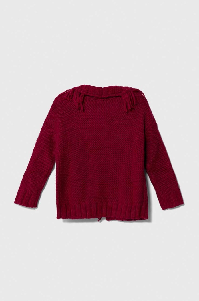 Dječji kardigan s dodatkom vune Sisley 105HX600A.G.G.SEASONAL roza AW23