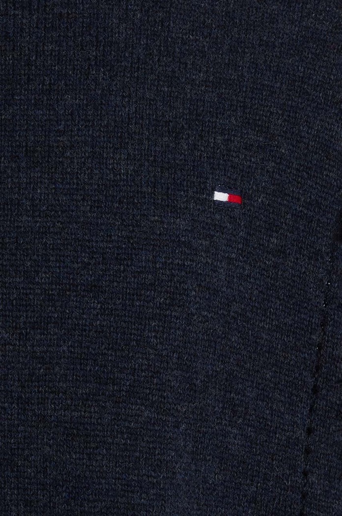 Tommy Hilfiger pulover de lână pentru copii bleumarin KG0KG07801.128.176.9BYX