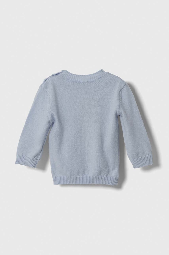 Βρεφικό βαμβακερό πουλόβερ United Colors of Benetton 102CB100N.W.SEASONAL μπλε AW23