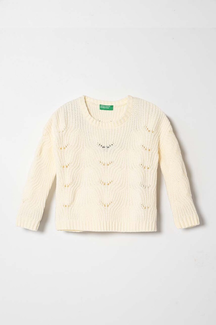 United Colors of Benetton sweter dziecięcy pozostałe beżowy 16CLG100G.P.SEASONAL