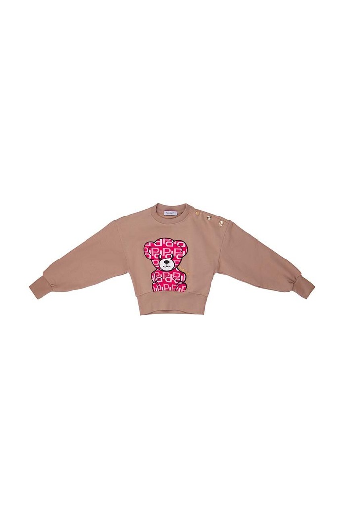 Dětská mikina Pinko Up F3PIBGSW110 béžová AW23