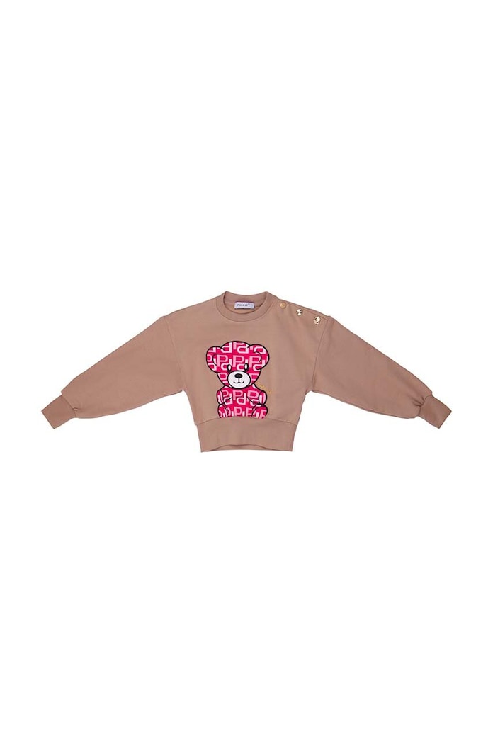 Dětská mikina Pinko Up F3PIBGSW110 béžová AW23