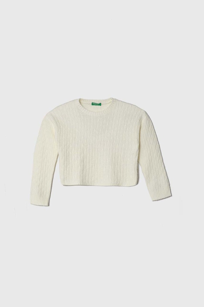United Colors of Benetton sweter dziecięcy pozostałe biały 1VH9C104S.G.SEASONAL