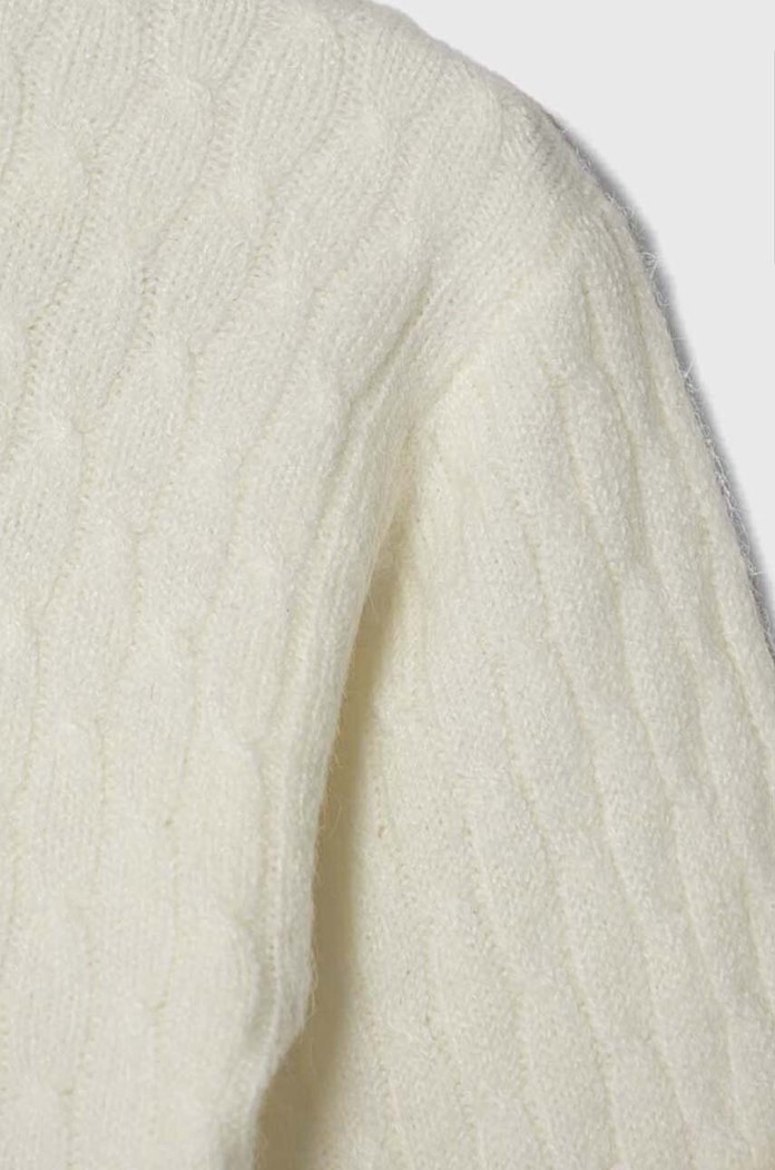 Dziewczynka United Colors of Benetton sweter dziecięcy 1VH9C104S.G.SEASONAL biały