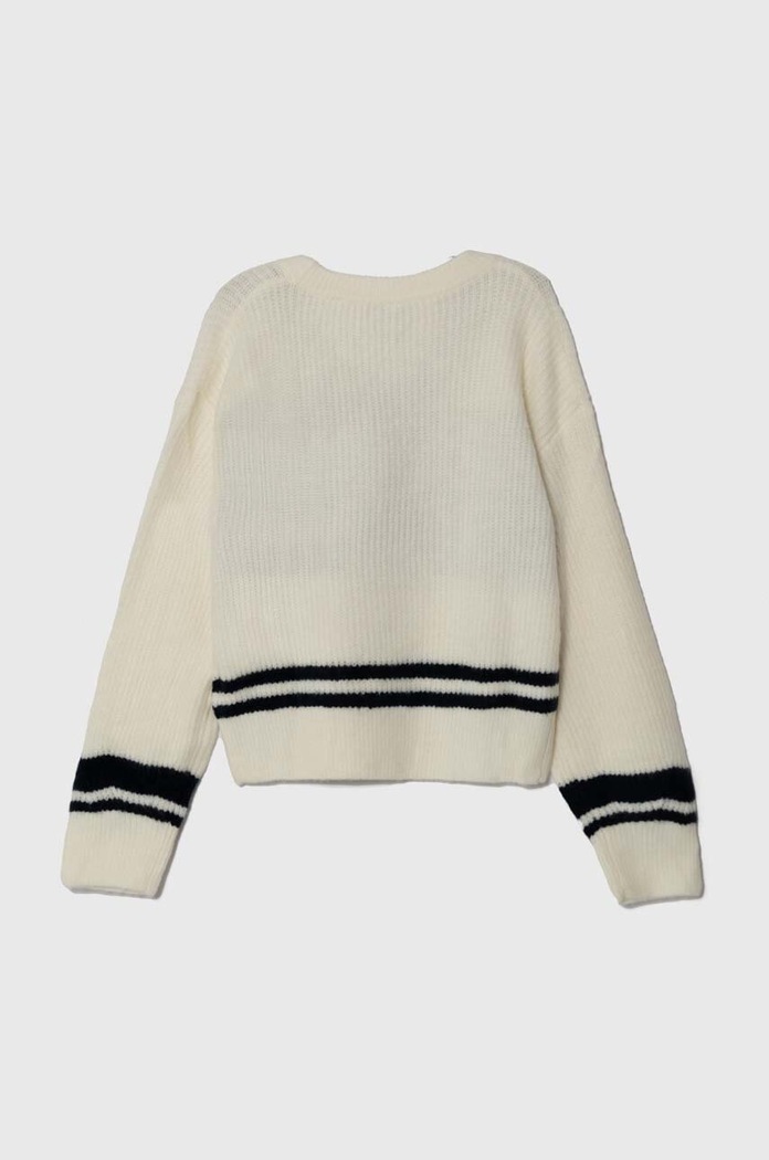 Pepe Jeans sweter z domieszką wełny dziecięcy PG701068 beżowy AW23
