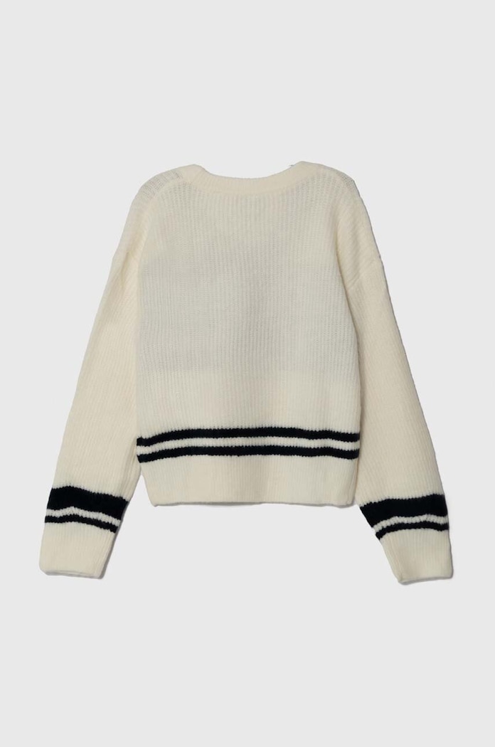 Pepe Jeans sweter z domieszką wełny dziecięcy PG701068 beżowy AW23
