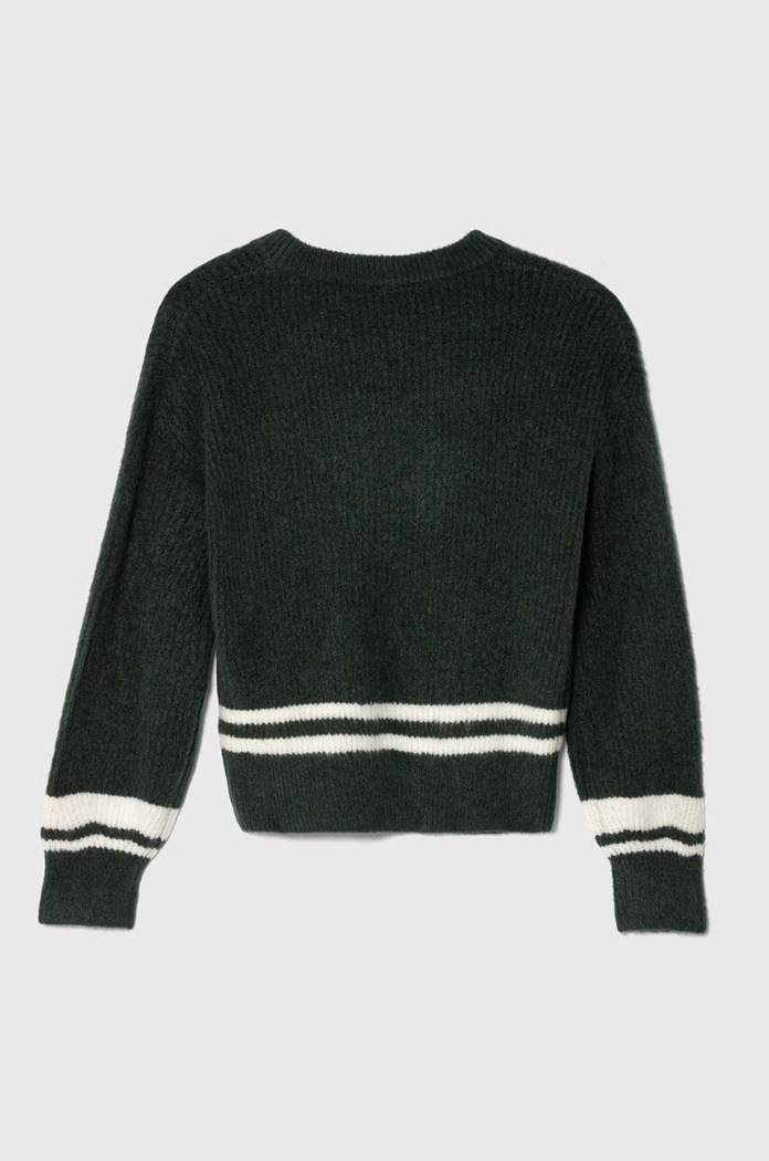 Dětský svetr s příměsí vlny Pepe Jeans PG701068 zelená AW23