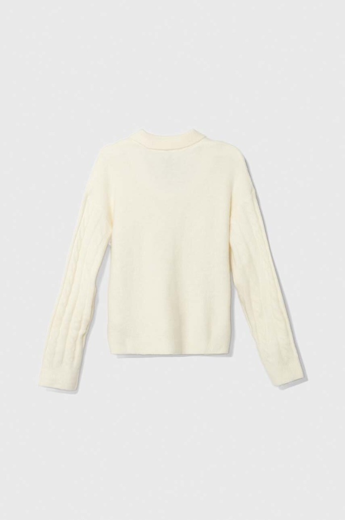 Pepe Jeans sweter z domieszką wełny dziecięcy Renata PG701059 beżowy AW23