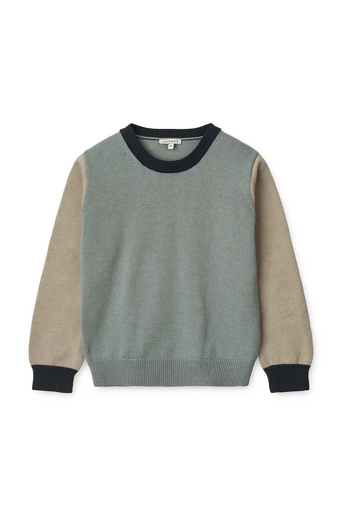 Liewood pulover de bumbac pentru copii LW17245 albastru AW23
