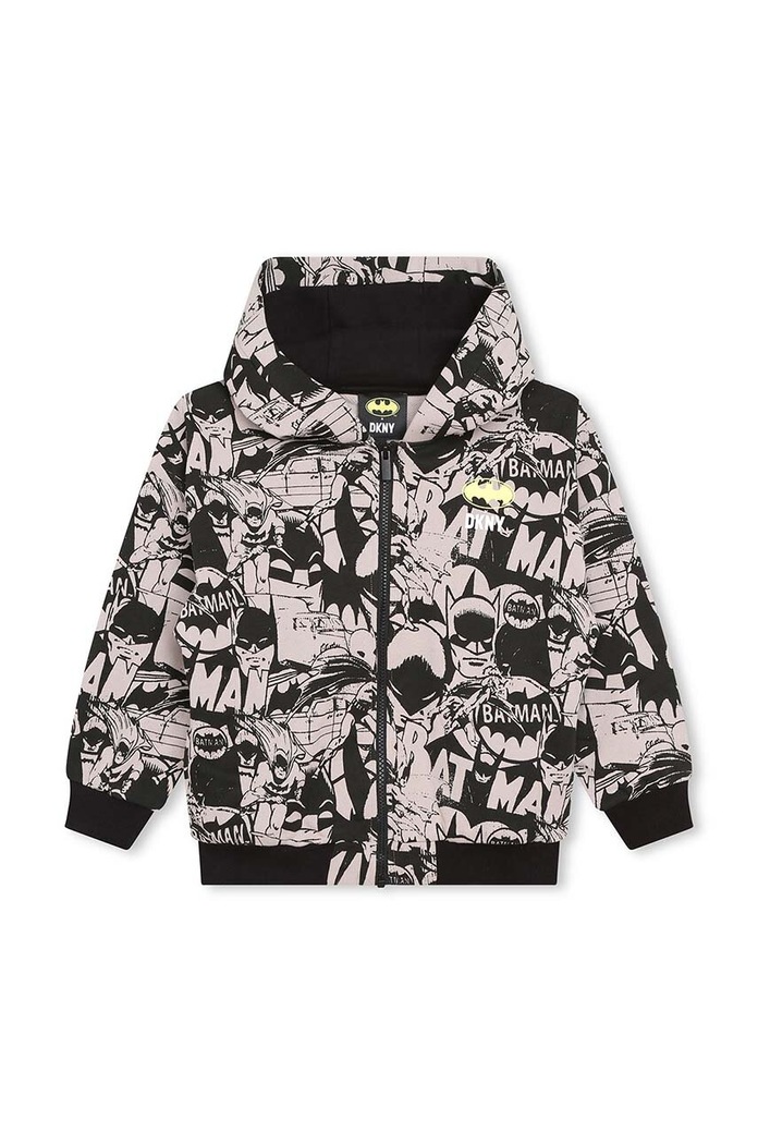 Dětská bavlněná mikina Dkny x DC Comics D55010.162.174 černá AW23