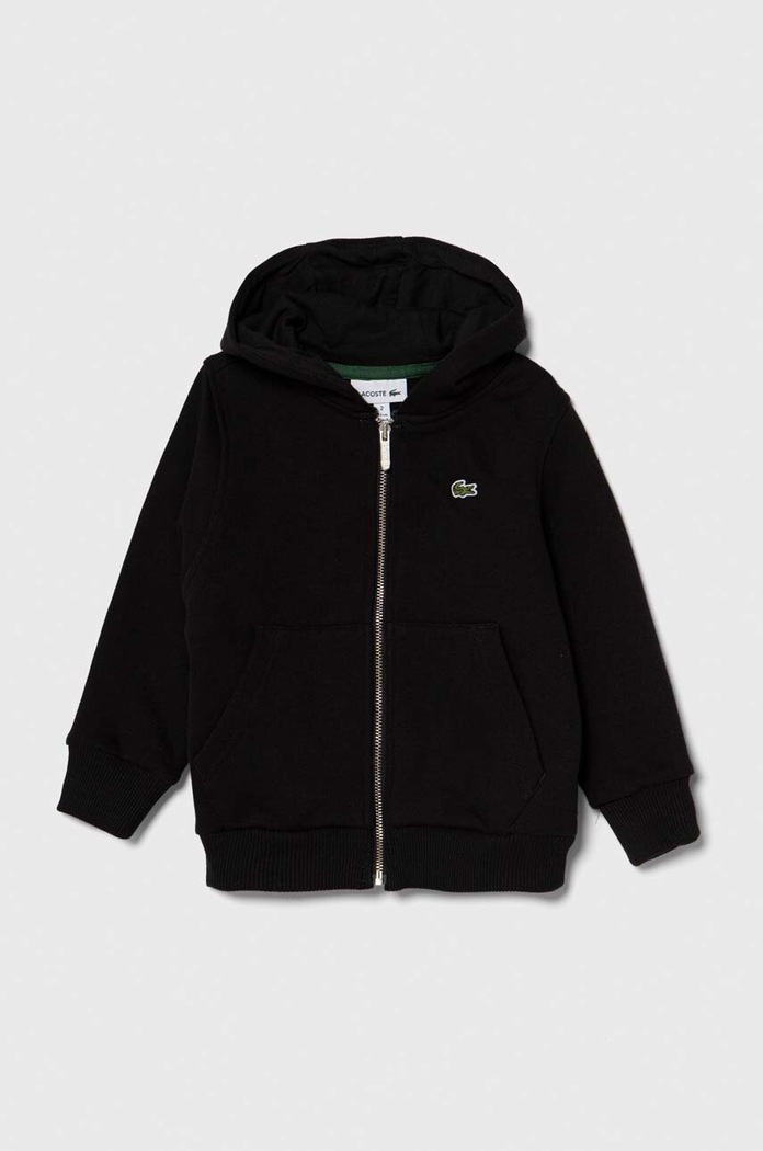 Детски памучен суичър Lacoste памук черен SJ9723
