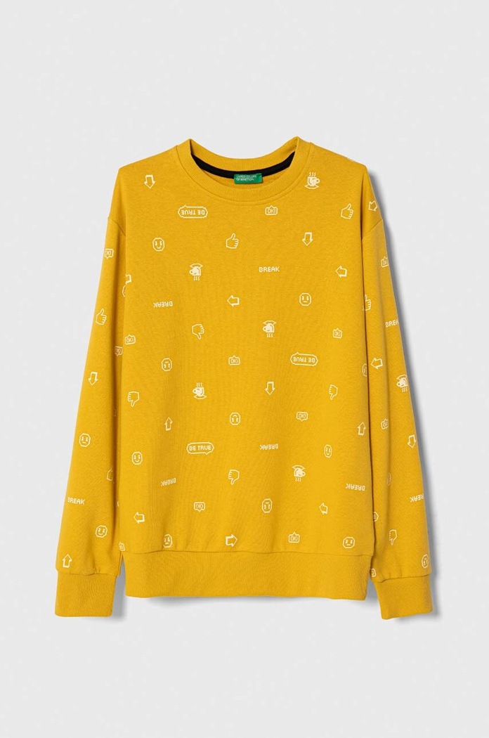 United Colors of Benetton gyerek felső mintás sárga 31MXC10DG.G.SEASONAL